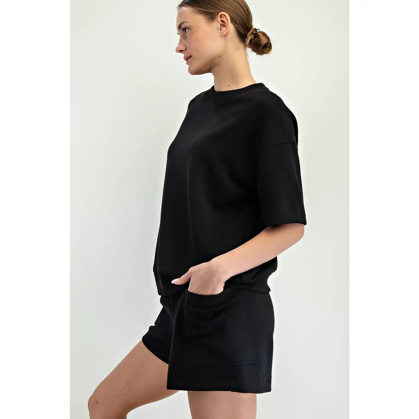 Modal Scuba Basic Short Sleeve Top