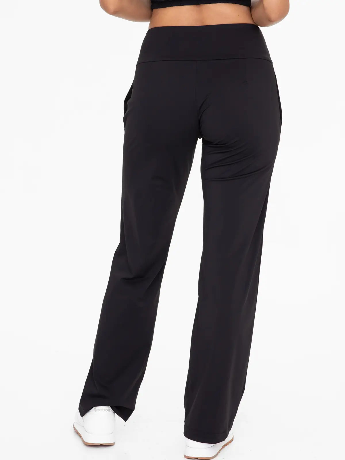 Nylon Blend Tailored Pants