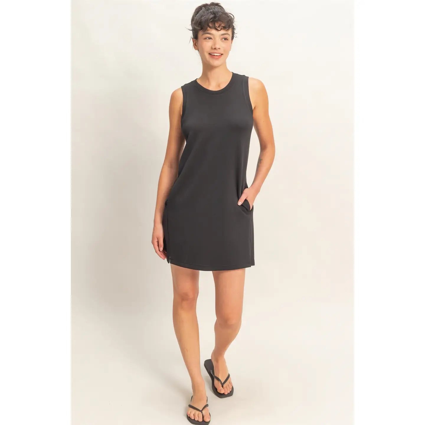 Crew Neck Tank Mini Dress