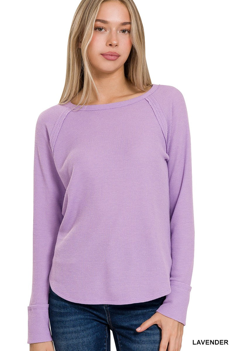 BABY WAFFLE LONG SLEEVE TOP