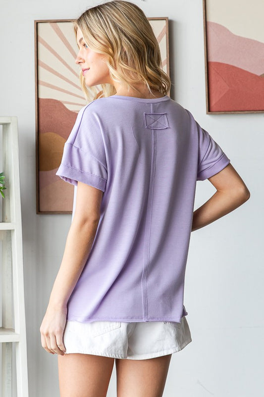 Back Stitch Basic Oversized T-shirt