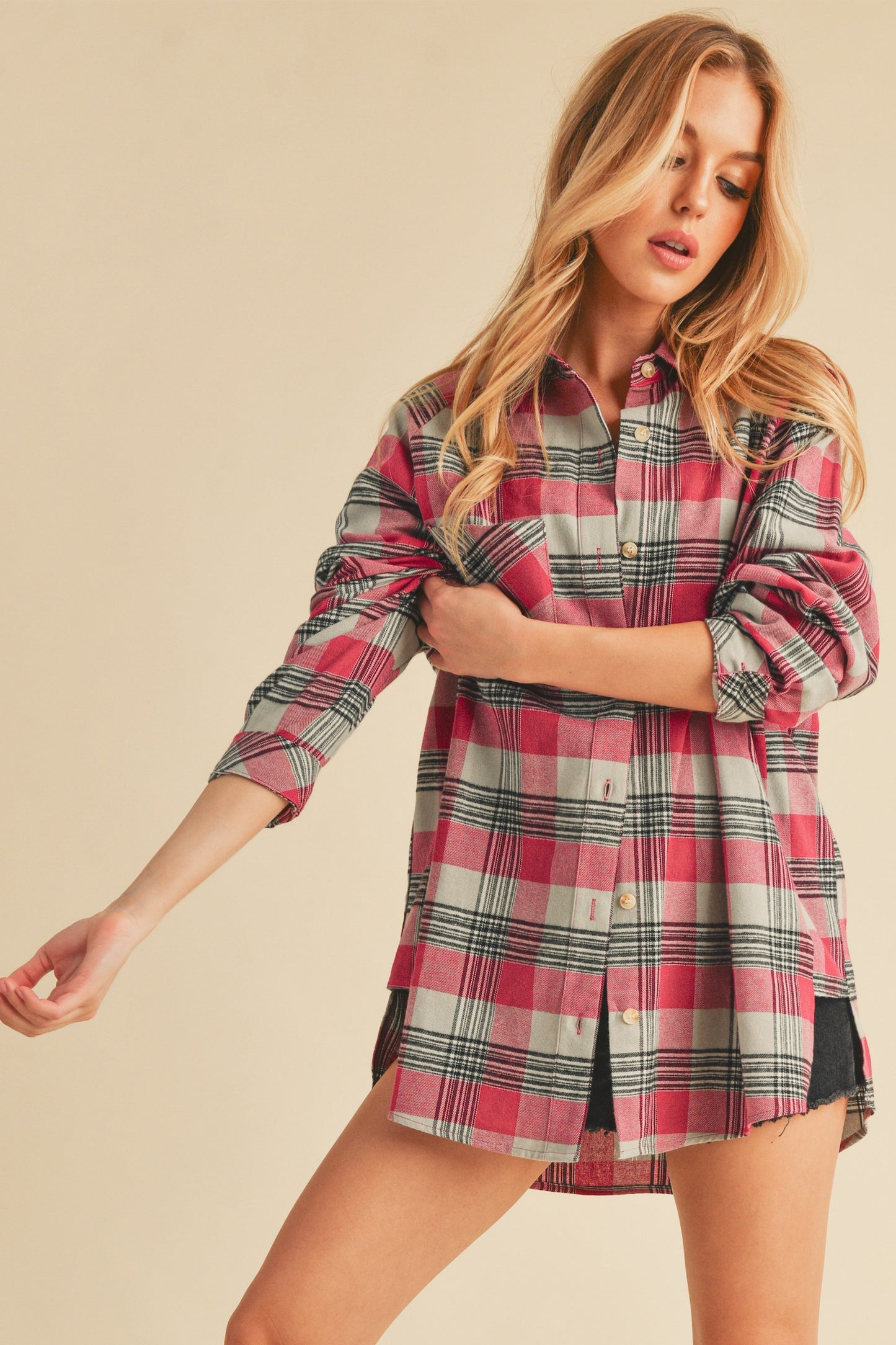 Jocia Plaid Flannel Shirt