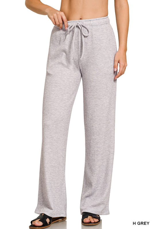Ribbed Drawstring Lounge Pants
