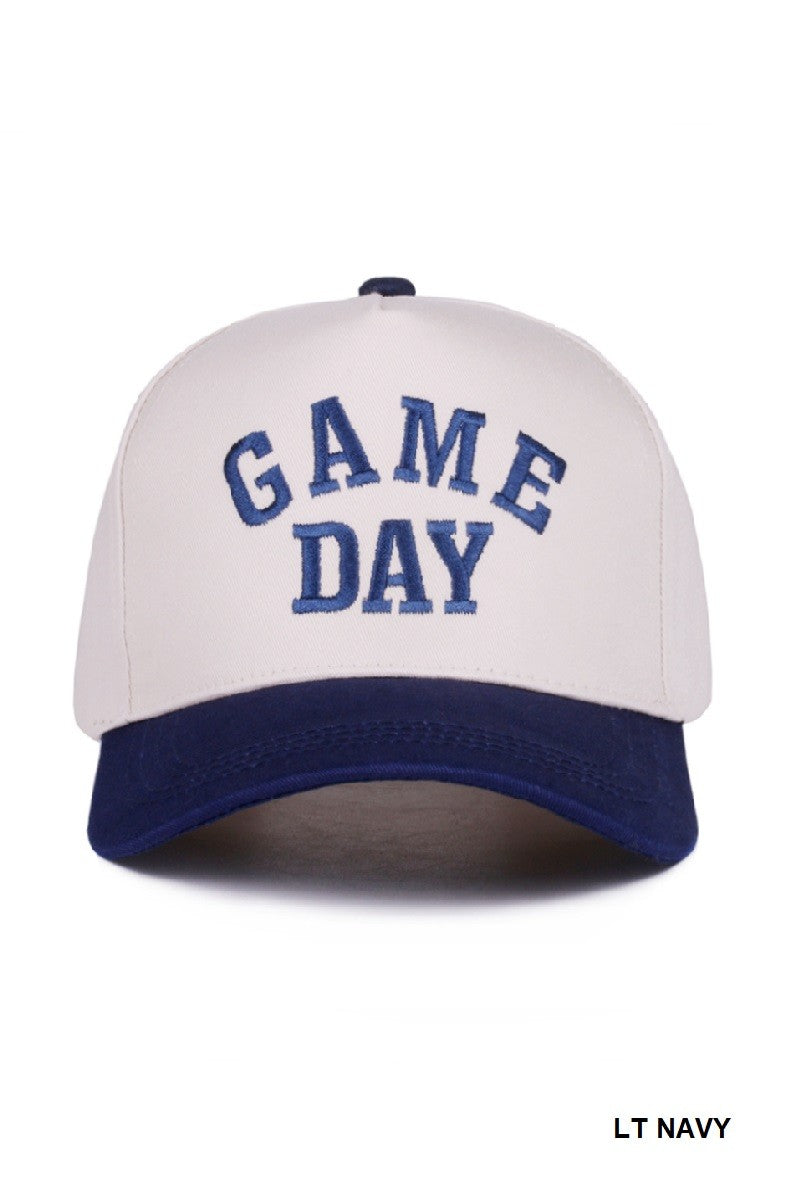Game Day Two-tone Canvas Cotton Cap