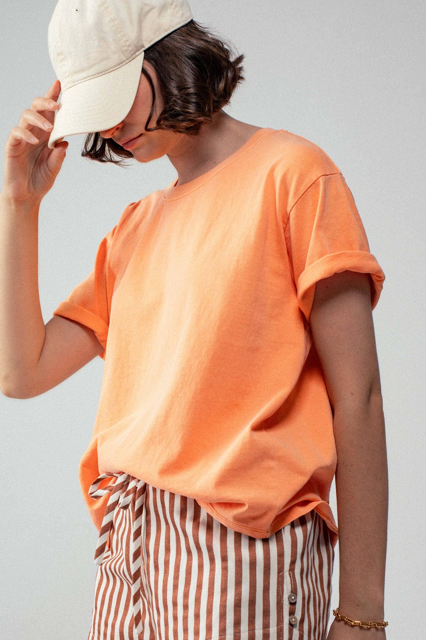 Loose Fit Short Sleeve Cotton Casual Top