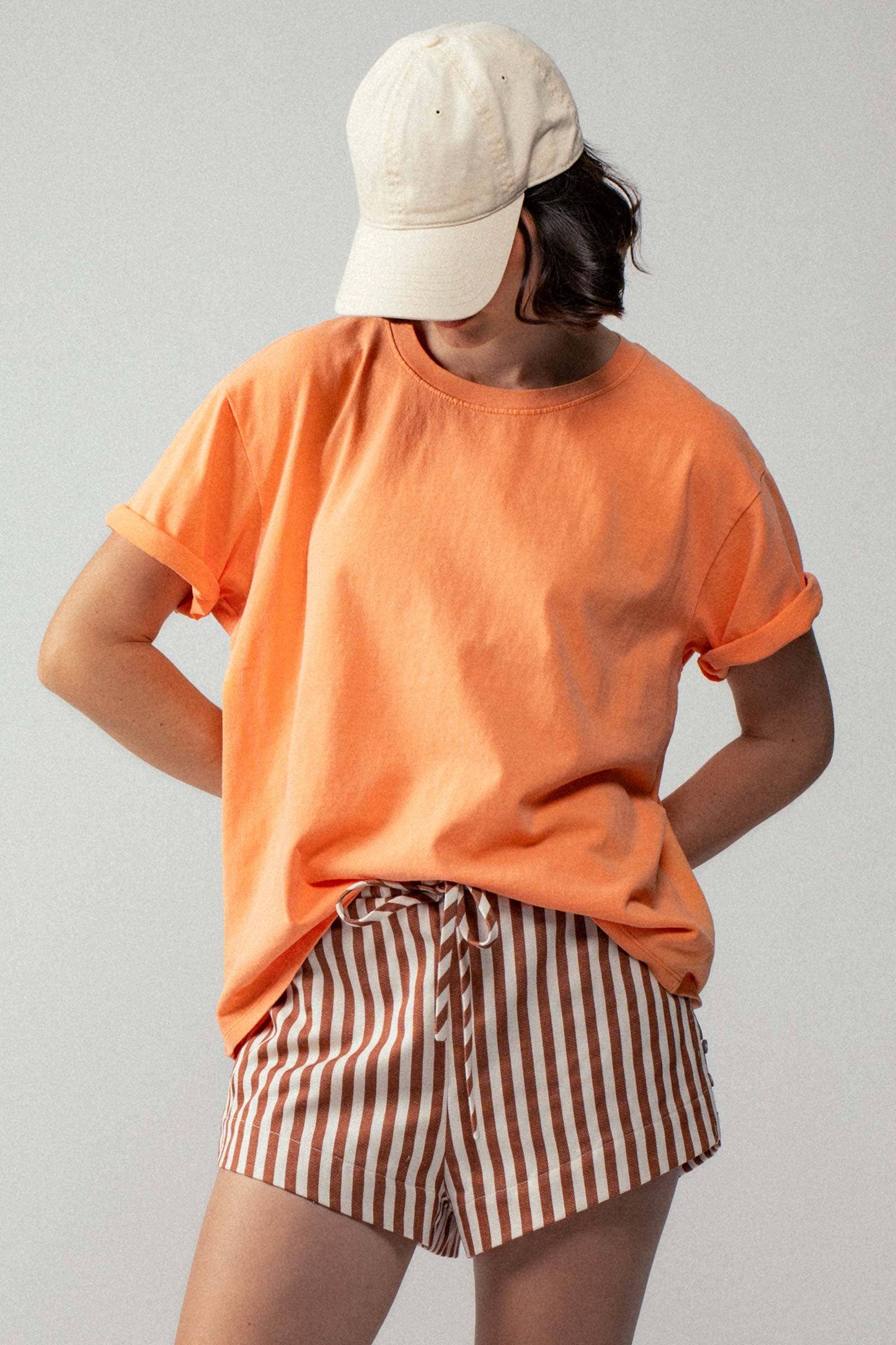 Loose Fit Short Sleeve Cotton Casual Top
