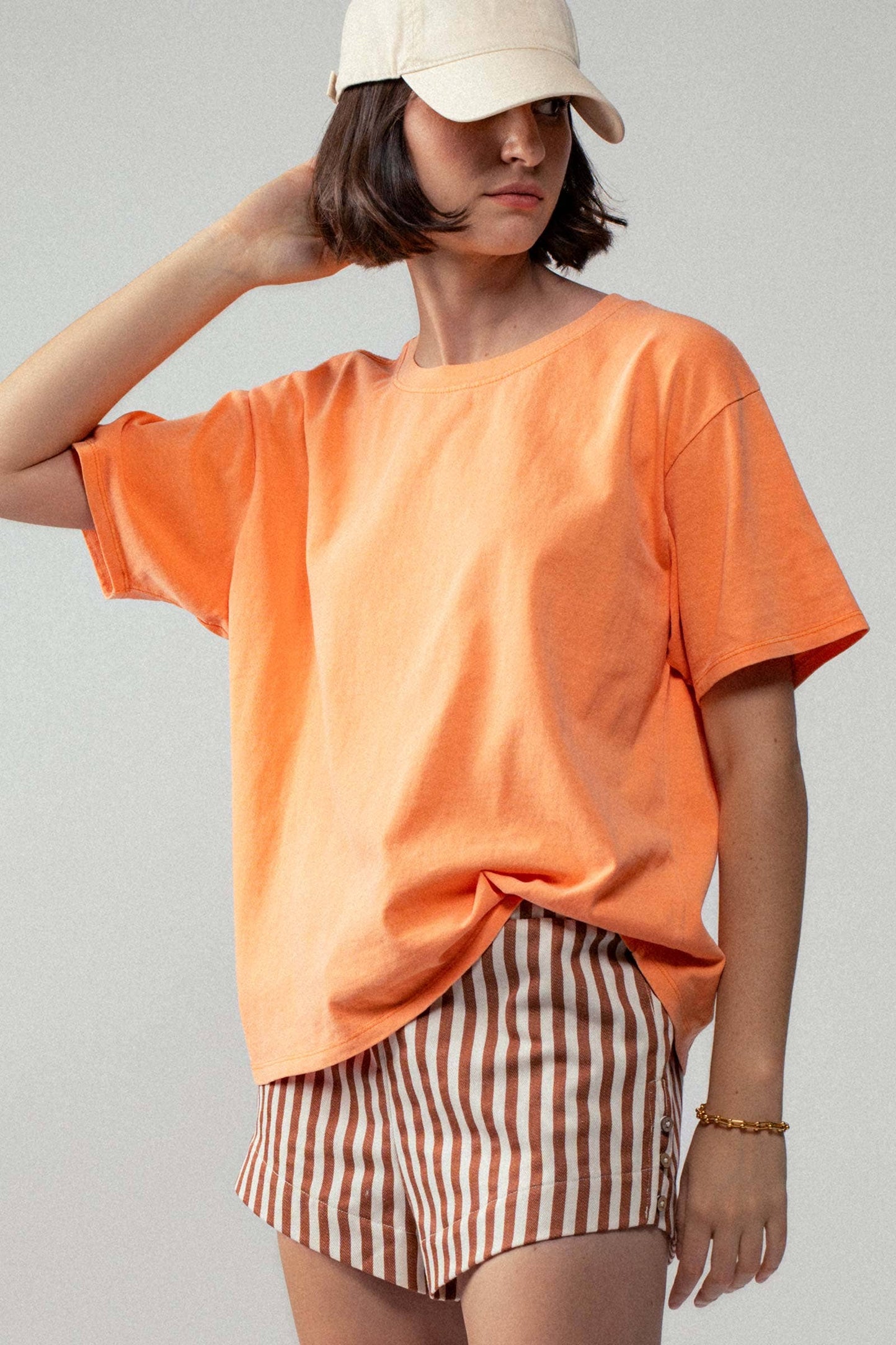 Loose Fit Short Sleeve Cotton Casual Top