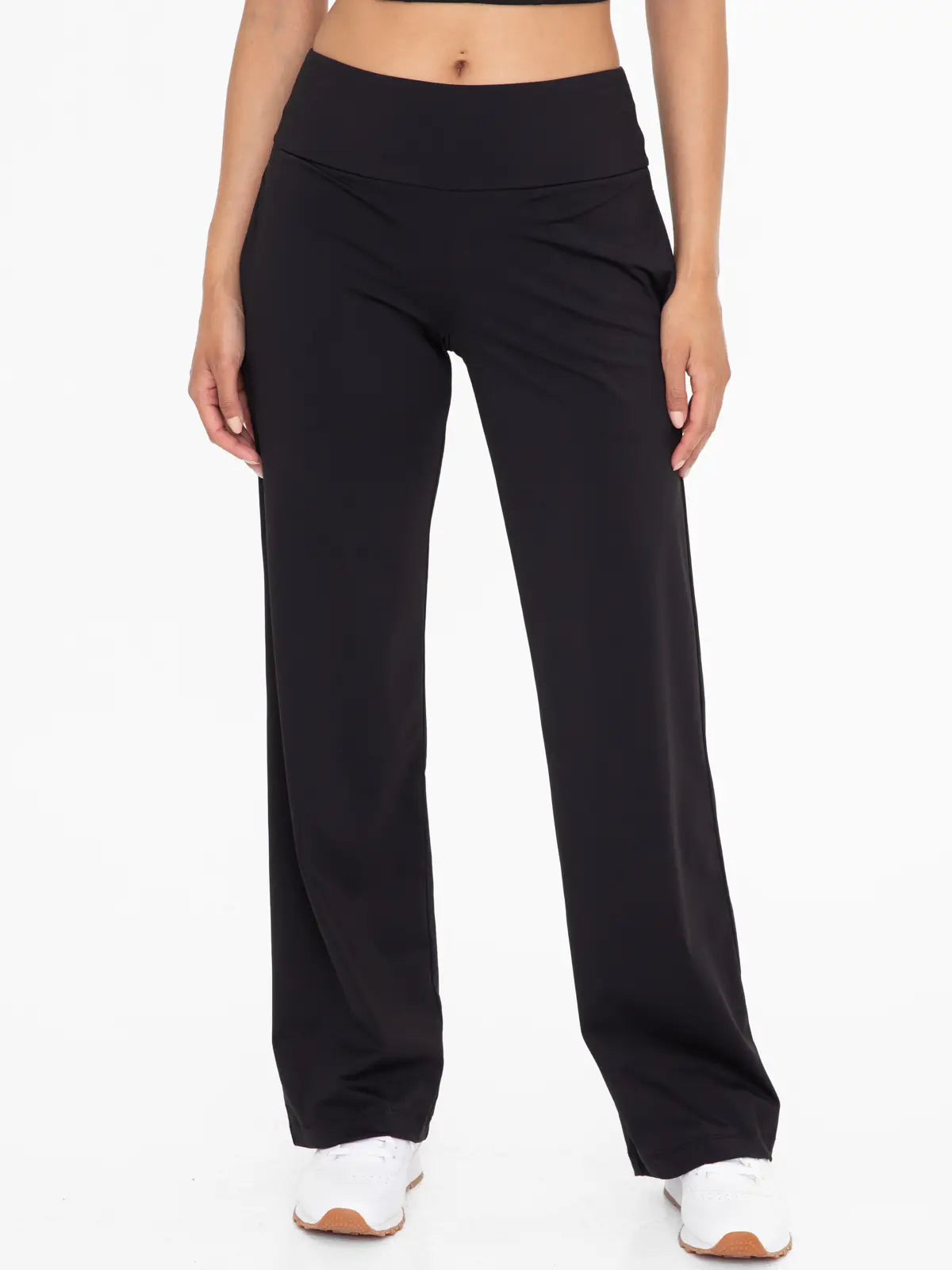 Nylon Blend Tailored Pants