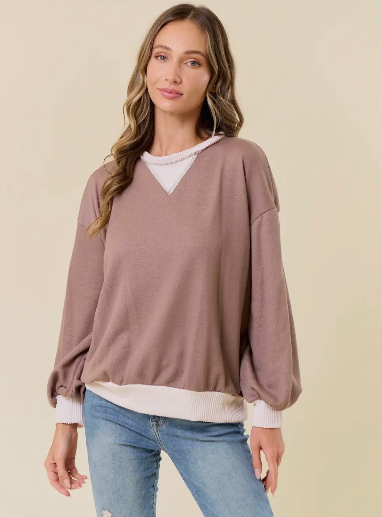 Sarai French Terry Sweatshirt- Multiple colors