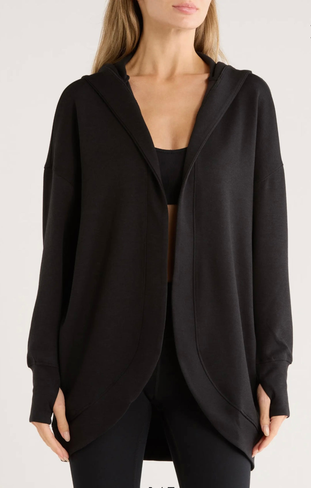Soft Scuba Cardigan with Side Seam Pockets-Multiple colors