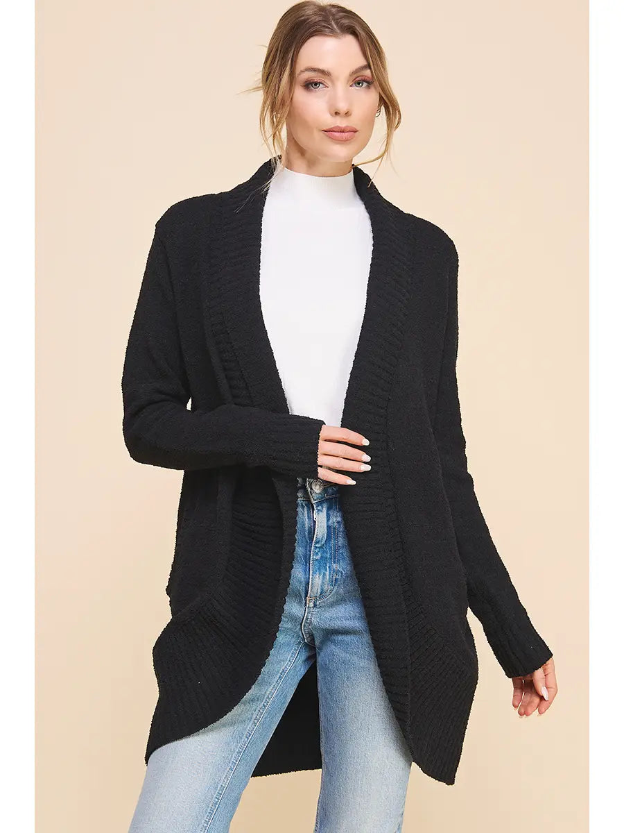 Soft Cloud Cocoon Cardigan with Pockets