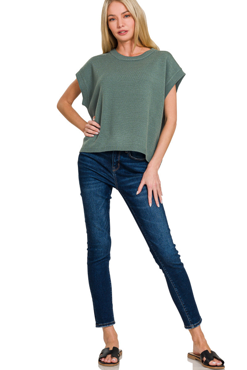 Viscose sweater vest