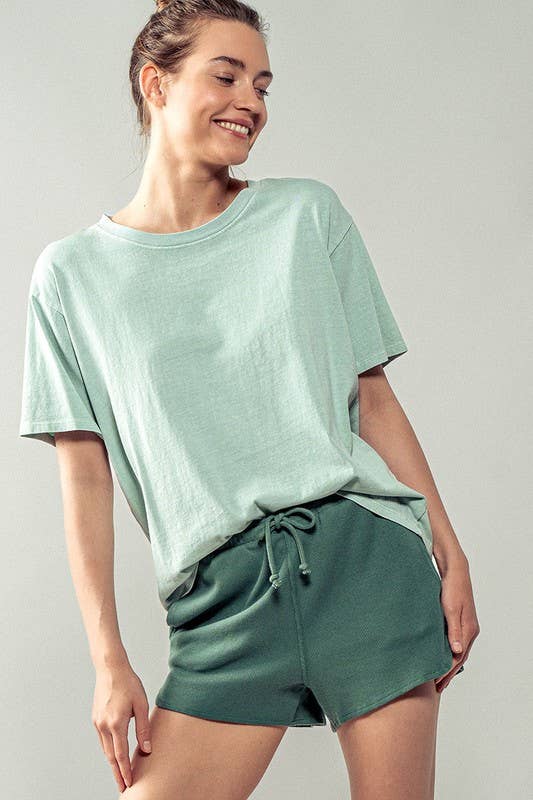 Loose Fit Short Sleeve Cotton Casual Top