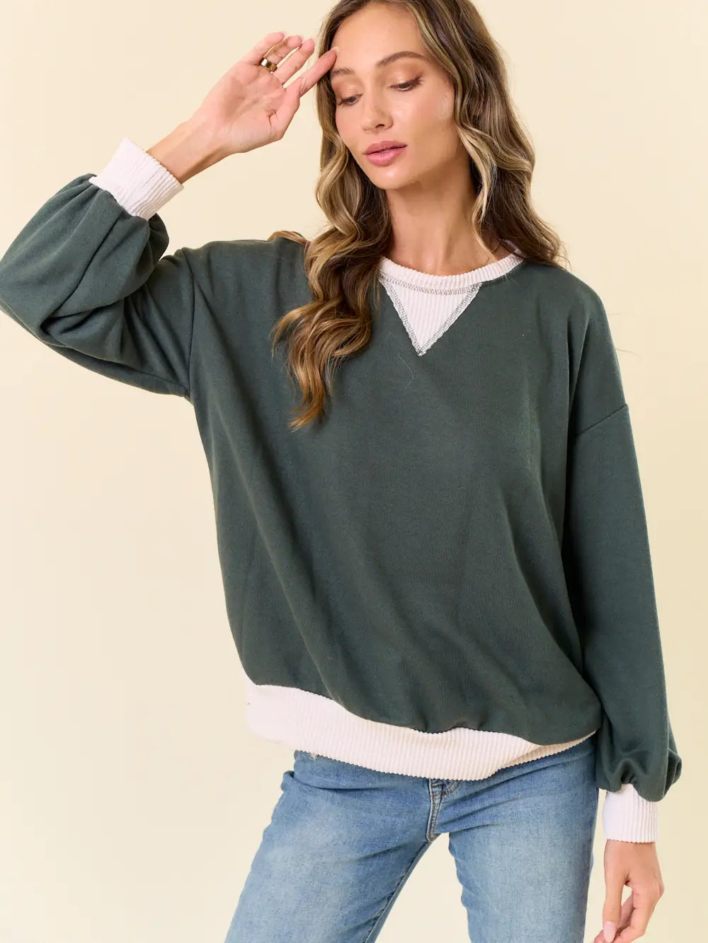 Sarai French Terry Sweatshirt- Multiple colors