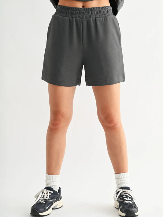 Luxe Sand Wash Rib Lounge Shorts