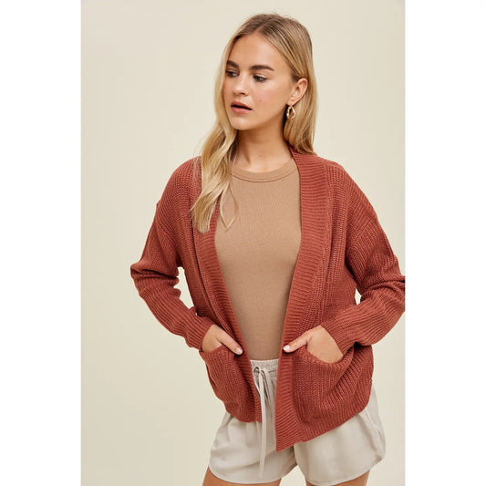 Sweater Cardigan with Pockets