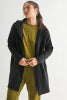 Longline Zip-Up Jacket with Hood