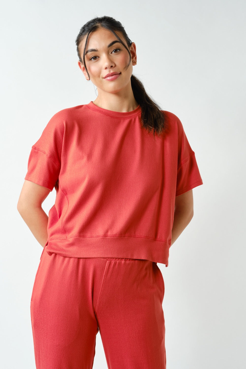 Brushed Hacci Dolman Top