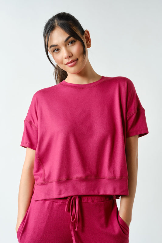 Brushed Hacci Dolman Top